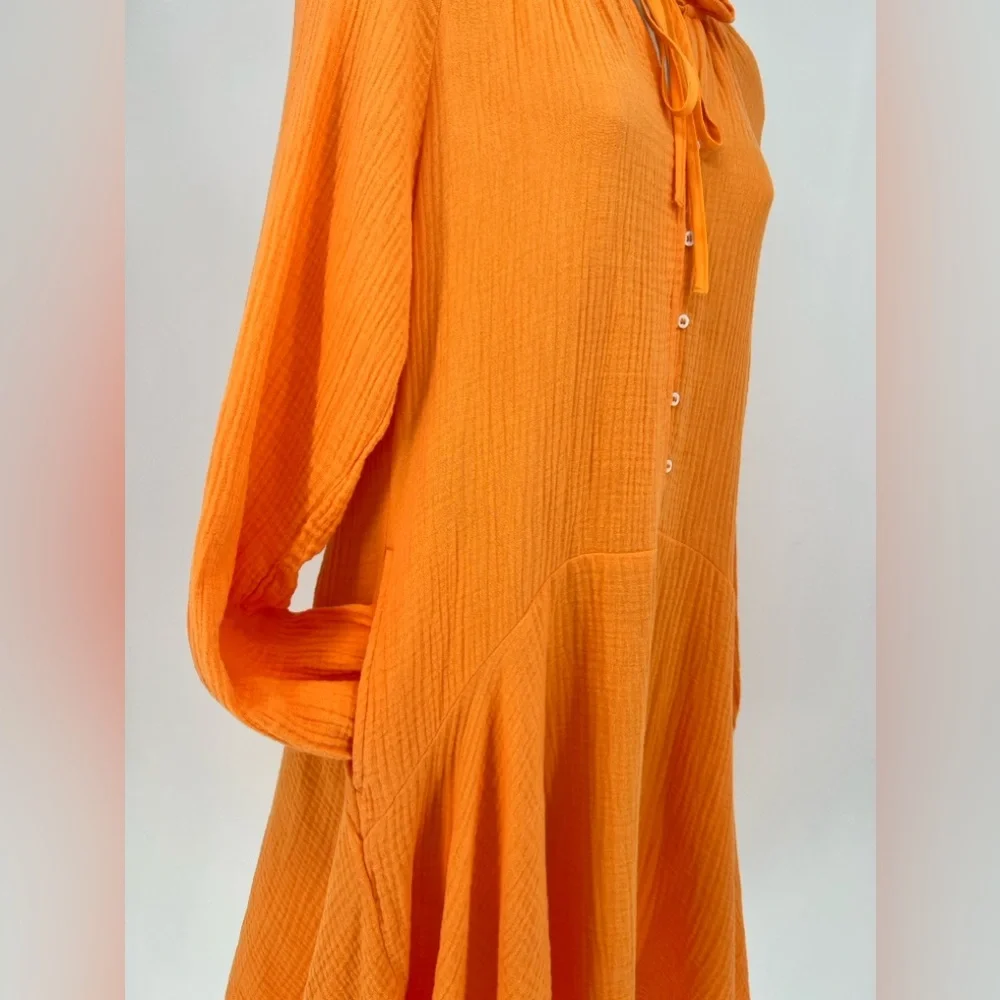 MAGASCHONI - Organic Cotton Gauze Cocktail Dress. - Picture 6 of 11